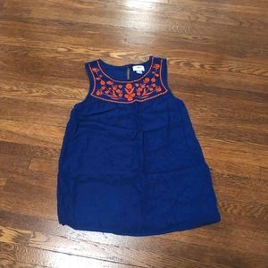 EUC Blue embroidered Old Navy top!